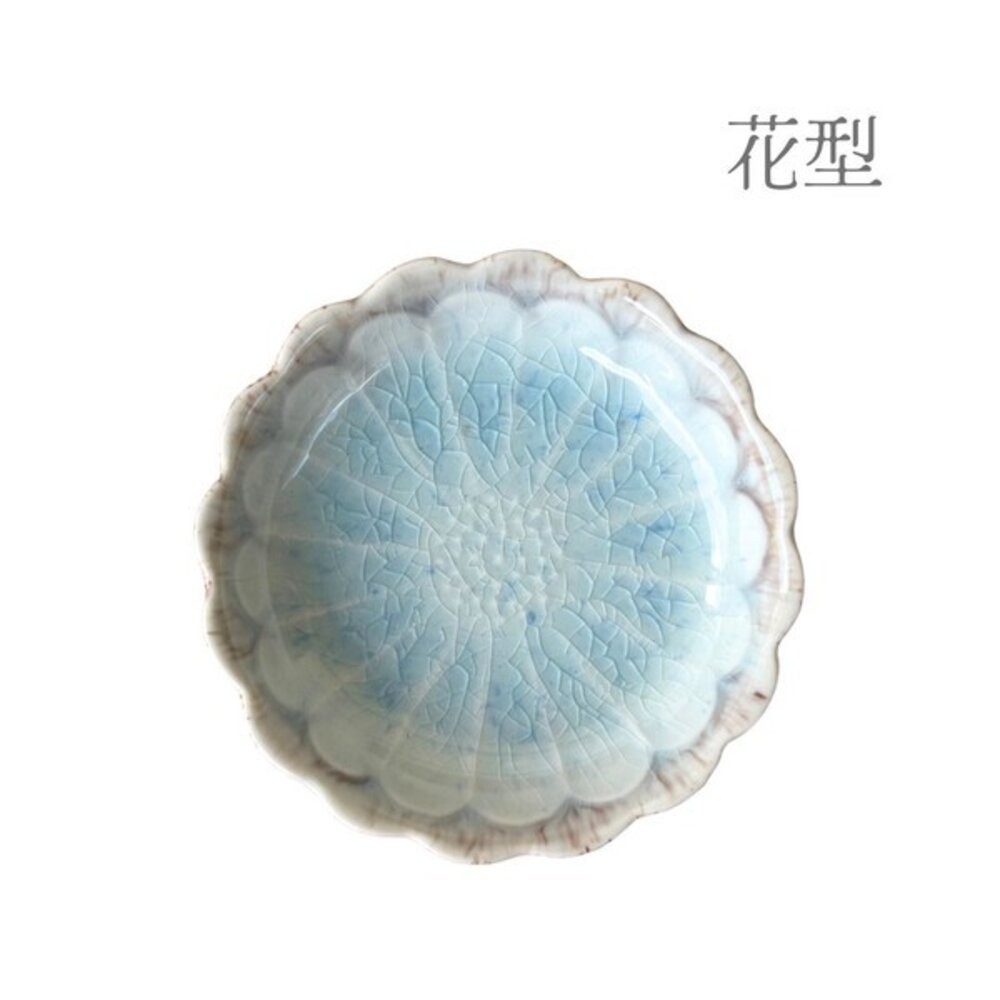 日本美濃燒 小盤 貫入釉淡藍漸層餐桌 擺盤控必備🌸｜片口設計 質感小碟子 花型小皿 甜點盤 飾品盤 醬料碟 日本進口-規格圖10