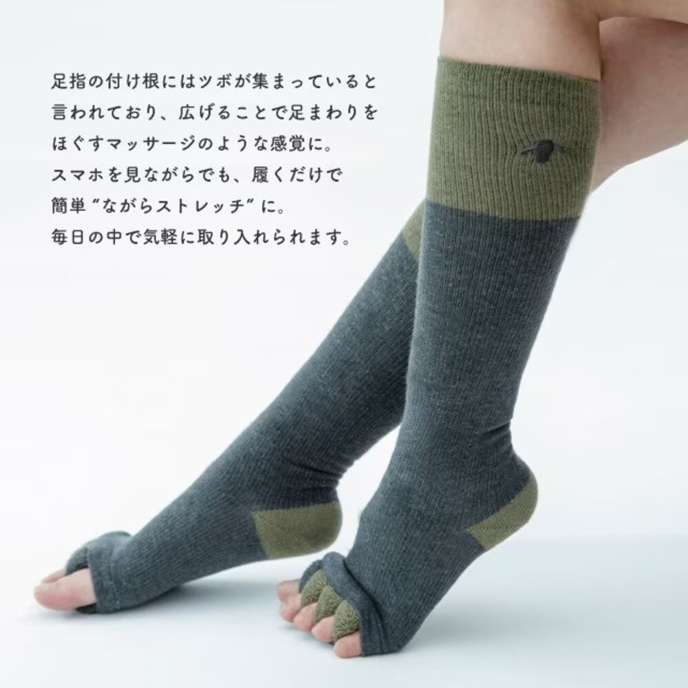 日本脱力習慣 放鬆系列 足底穴位襪 指壓襪 暖腹衣｜穴位按摩襪 居家放鬆 舒眠 重置一天疲勞 日本進口-細節圖3