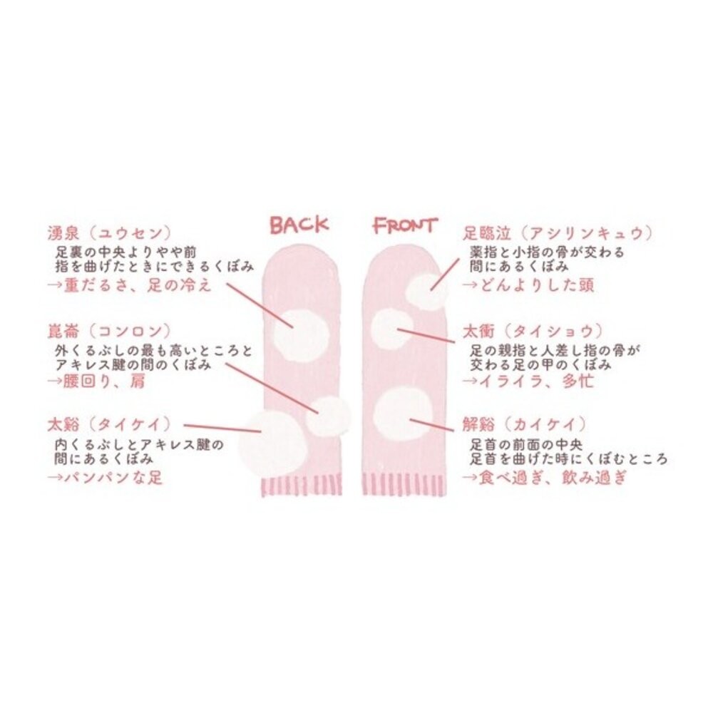 日本脱力習慣 放鬆系列 足底穴位襪 指壓襪 暖腹衣｜穴位按摩襪 居家放鬆 舒眠 重置一天疲勞 日本進口-細節圖8