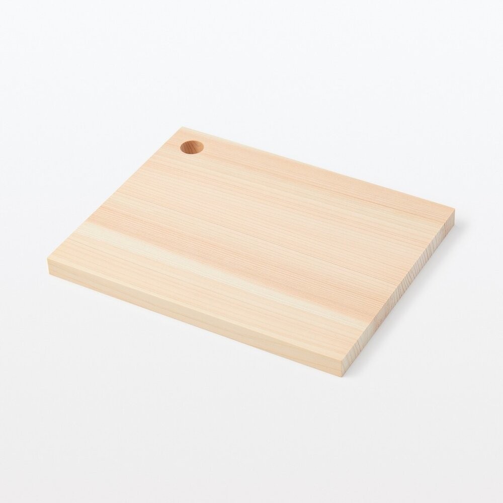 無印良品 MUJI 檜木料理砧板｜輕薄菜板 日式切菜板 備料板 附掛孔 小型廚房砧板 露營野餐 日本進口-細節圖3