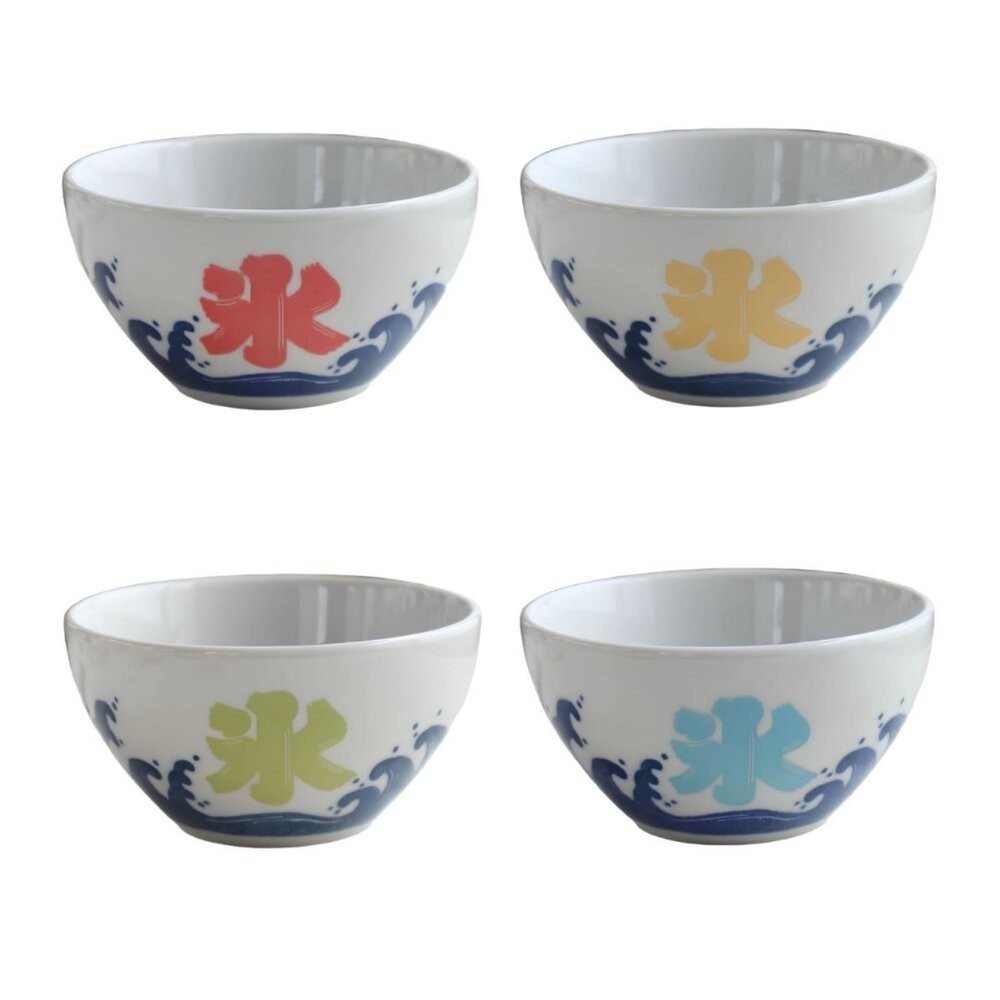 日本製美濃燒 繽紛多色刨冰碗13cm｜職人窯燒碗 沙拉碗 丼缽 麥片碗 優格碗 日式陶瓷碗 日本進口-細節圖2
