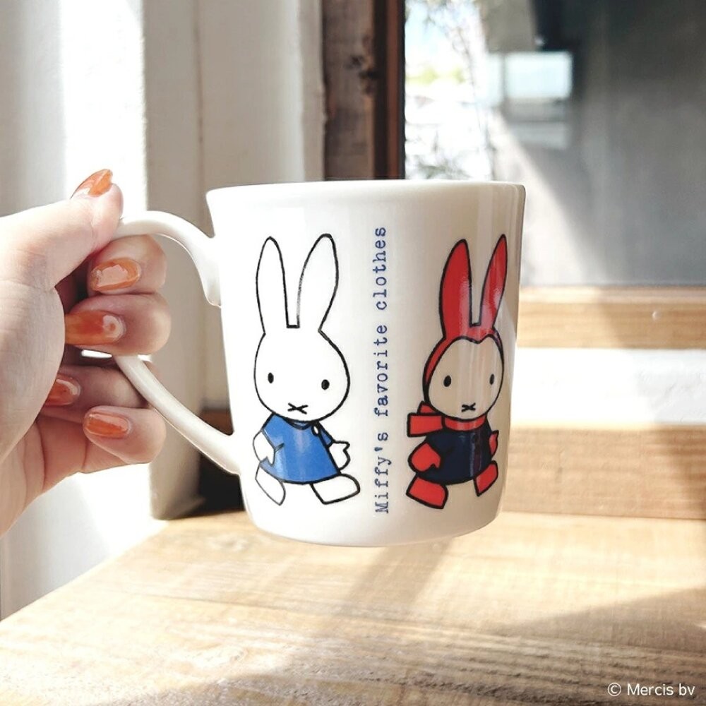 日本製 Miffy 米飛兔 限定款陶瓷馬克杯 350ml｜金正陶器 可愛馬克杯 附紙盒 馬克杯禮盒 日本進口-細節圖7