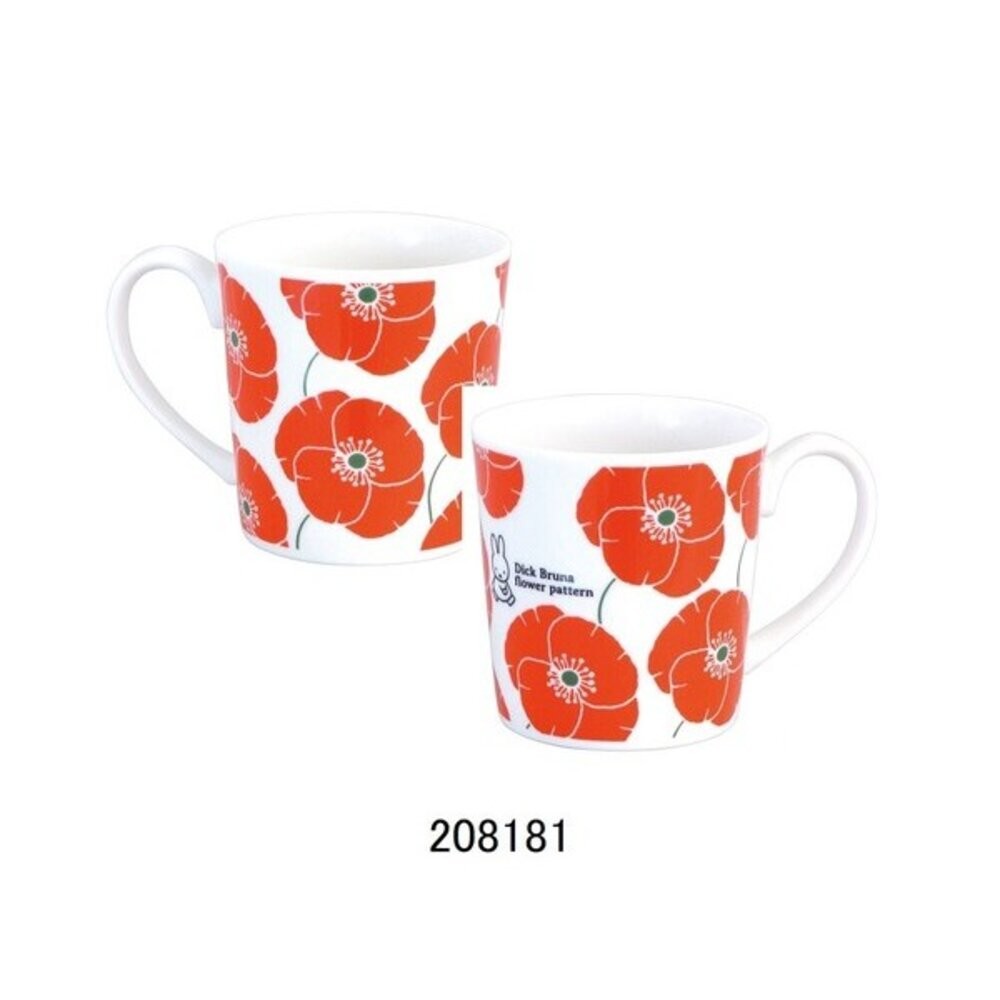 日本製 Miffy 米飛兔 限定款陶瓷馬克杯 350ml｜金正陶器 可愛馬克杯 附紙盒 馬克杯禮盒 日本進口-規格圖8