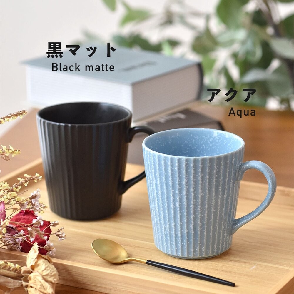 日本製 美濃燒 扇形輕量馬克杯 300ml 茶杯 咖啡杯 條紋馬克杯 牛奶杯 陶瓷杯-細節圖7