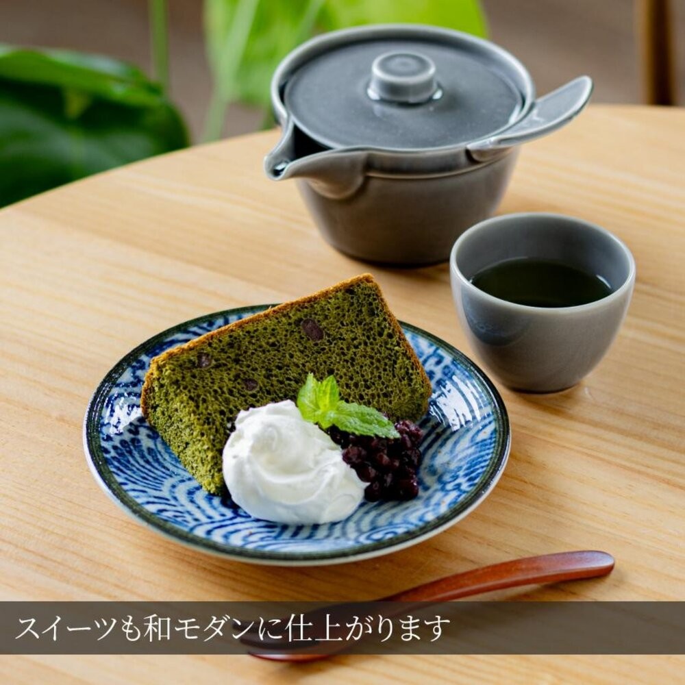 日本製 美濃燒 海鳴藍繪手繪紋 17cm餐碗 餐盤｜陶瓷碗 陶瓷盤 淺碗 日本進口-細節圖7