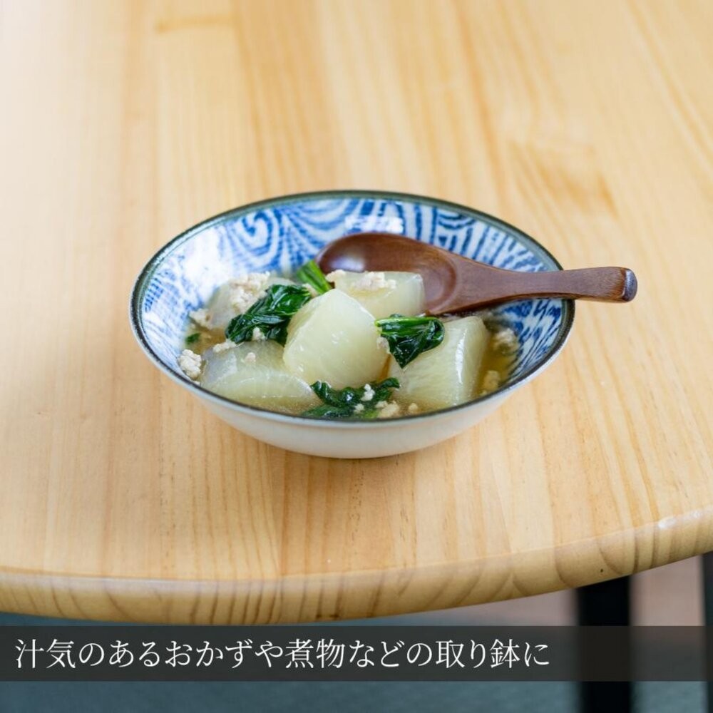 日本製 美濃燒 海鳴藍繪手繪紋 17cm餐碗 餐盤｜陶瓷碗 陶瓷盤 淺碗 日本進口-細節圖8