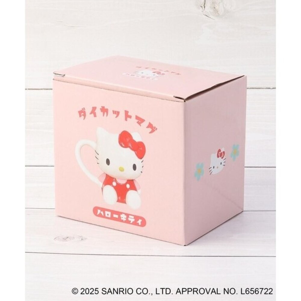 SANRIO 三麗鷗 凱蒂貓立體造型杯 200ml｜陶瓷咖啡杯 兒童水杯 造型馬克杯 可愛馬克杯 辦公室水杯 日本進口-細節圖7