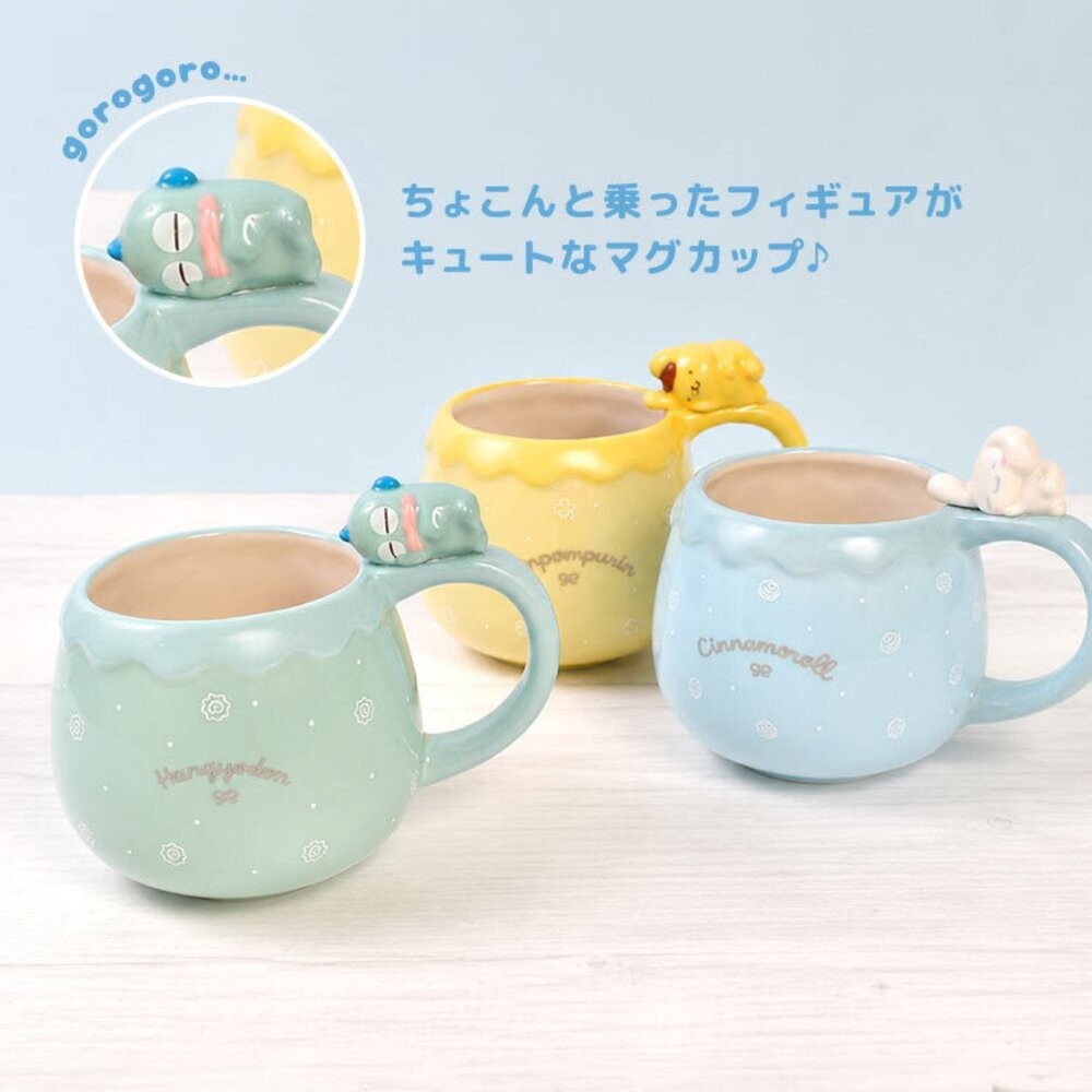 SANRIO 三麗鷗 臥睡公仔馬克杯 340ml｜療癒杯緣子 馬克杯 咖啡杯 水杯 日本進口-細節圖5