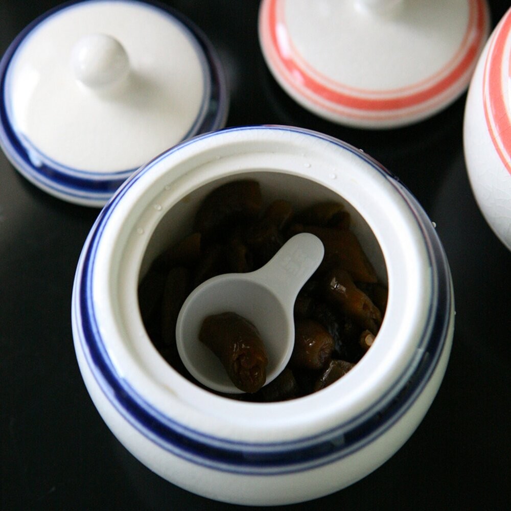 日本製 六魯 rokuro 深藍線條昭和復古 300ml 附蓋調味料罐｜陶瓷 醬油罐 糖罐 鹽罐 日本進口-細節圖4