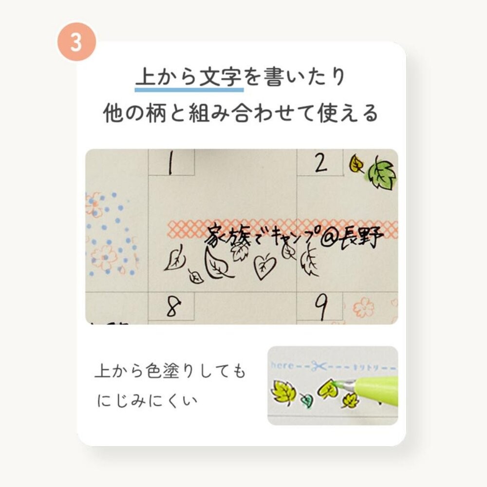 日本 PLUS 滾輪裝飾印章 5mm/11mm｜手帳印章 滾輪章 花邊印章 手帳文具 日本進口-細節圖5