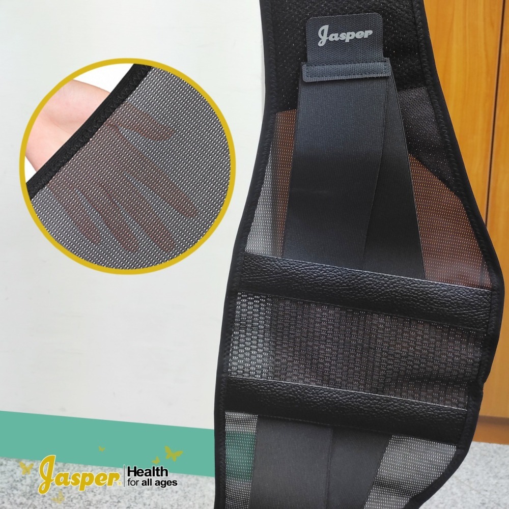 【Jasper】護腰 護腰帶 薄護腰 夏季 工作護腰 工作護腰帶 薄護腰 透氣護腰 護腰護具 夏季護腰 黑色 JL011-細節圖6