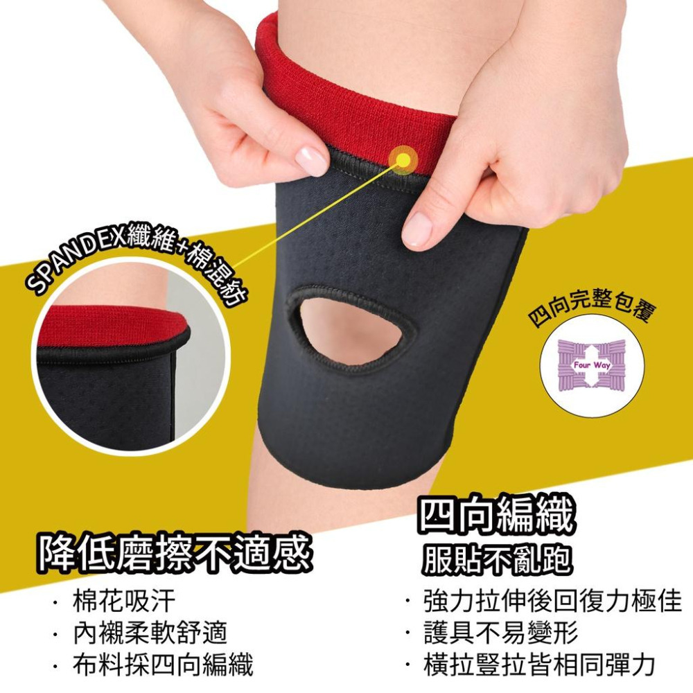 【大來護具】健身護膝 NeoPrene 彈簧條 運動護膝 健力護膝 健身護膝 Crossfit 深蹲護膝 EN005C1-細節圖5