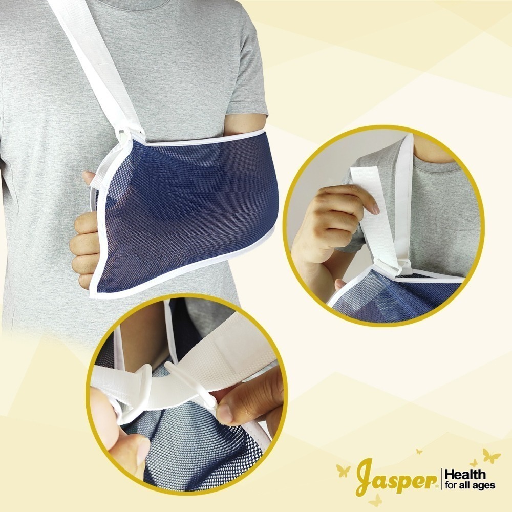 【大來護具】手臂吊帶 三角巾 骨折吊帶 骨折護具【開發票】透氣醫用三角巾 骨折包紮 手臂固定吊帶 吊臂帶 JAS-PAS-細節圖3