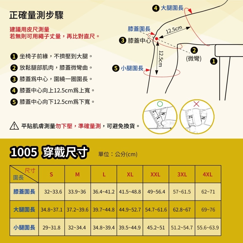 【Jasper大來護具】 護膝 護膝套 2重彈性【台灣製】 緊貼不滑脫 護膝醫療 醫療級護膝 膝蓋護膝 1005-細節圖8