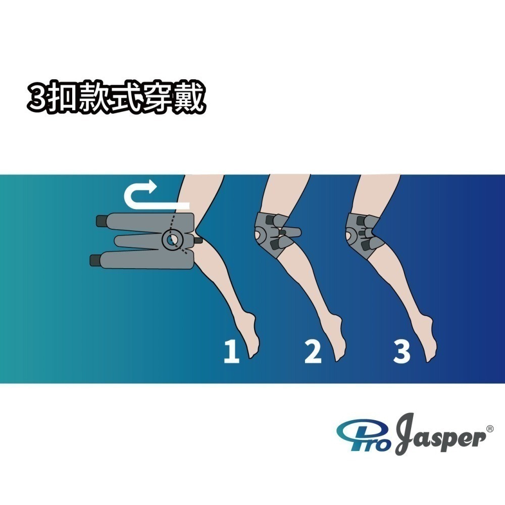 【Pro Jasper大來護具】護膝 護膝套 透氣護膝 (另有加大款) 長版護膝 運動護膝 【黏扣保固1年】FA005C-細節圖6