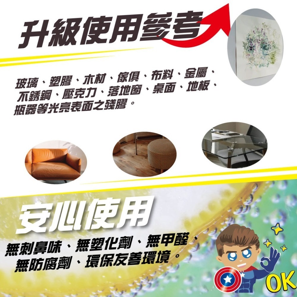 貼紙黏膠去痕 除膠清潔劑 專業泡沫款 DOUBLE PLUS｜除垢隊長｜500g-細節圖6