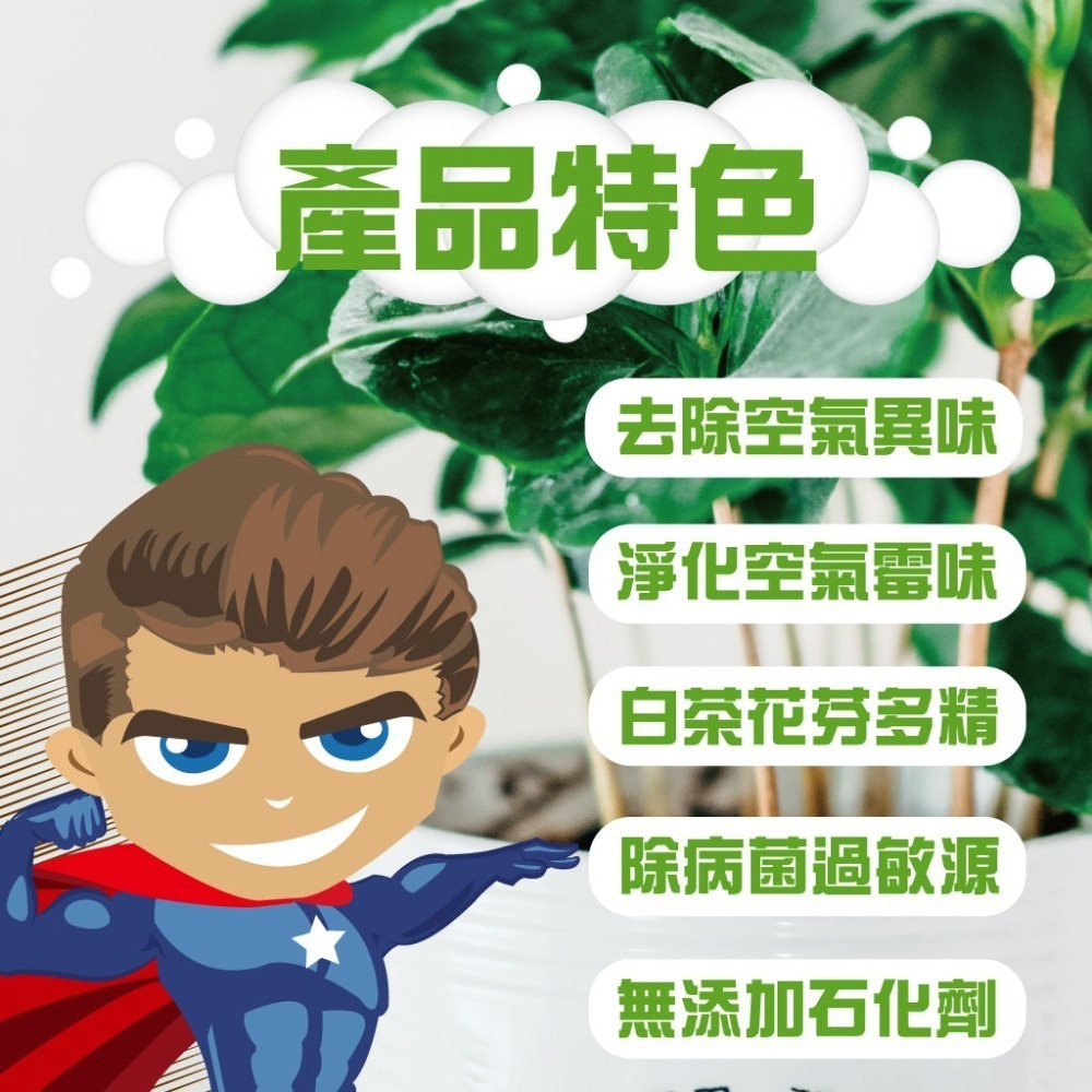 《除垢隊長》奈米銀除臭淨化 空氣芳香劑 白茶花香氣250~4000g台灣製造  除臭劑 車用芳香噴霧 浴室芳香 芳香劑-細節圖4