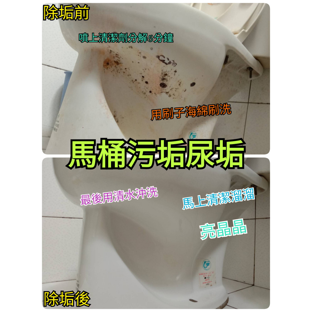 《除垢隊長》去除尿臭黃垢 馬桶清潔劑 250~4000g 台灣製造 馬桶尿臭 黃垢去除 結晶礦物質 尿垢-細節圖9