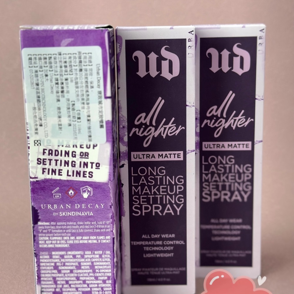 『現貨代購』🔅 Urban Decay 衰敗城市All Nighter 長效定妝噴霧（霧面版）-細節圖2