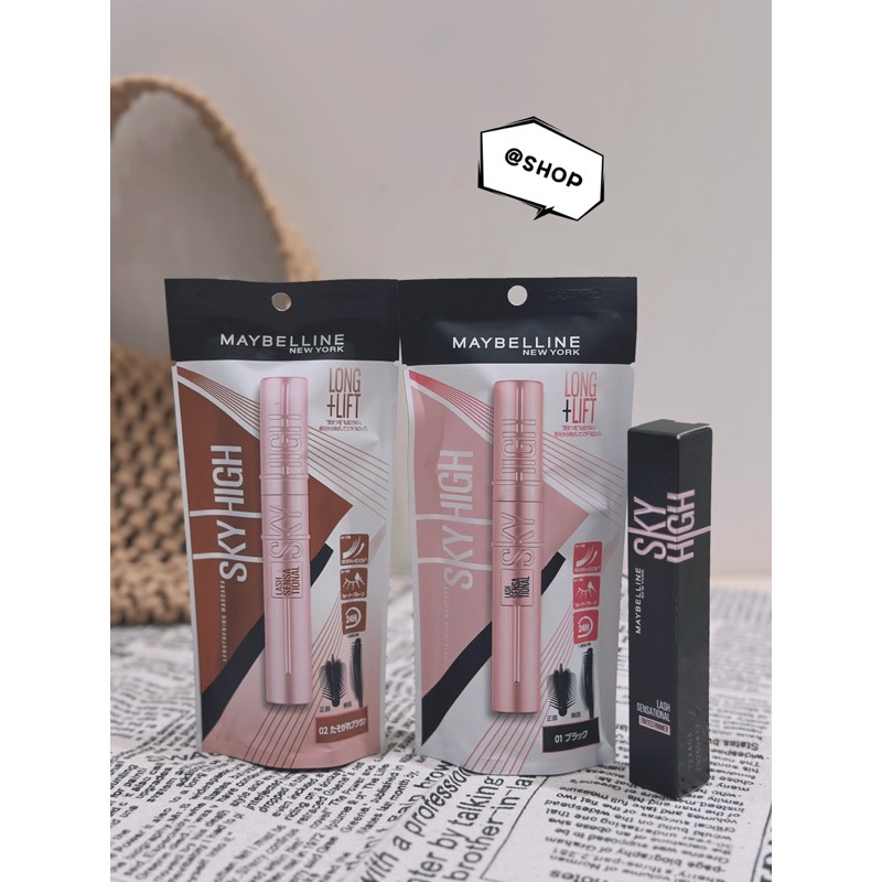 『現貨代購』🔆 MAYBELLINE媚比琳 飛天翹防水睫毛膏-黑色/暖棕/睫毛底膏/黯夜黑（台灣公司貨）-細節圖3