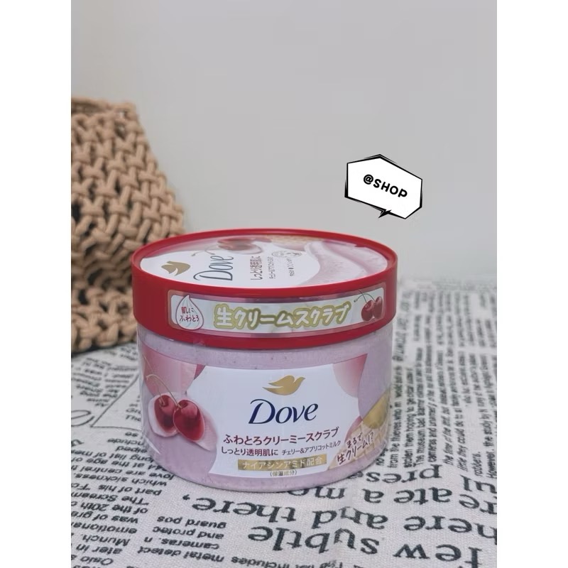 『現貨代購』 🔅 Dove 多芬 去角質身體磨砂膏298g 石榴籽與乳木果/櫻花甜香/楓糖餅乾/奇異果 冰淇淋去角質-規格圖4