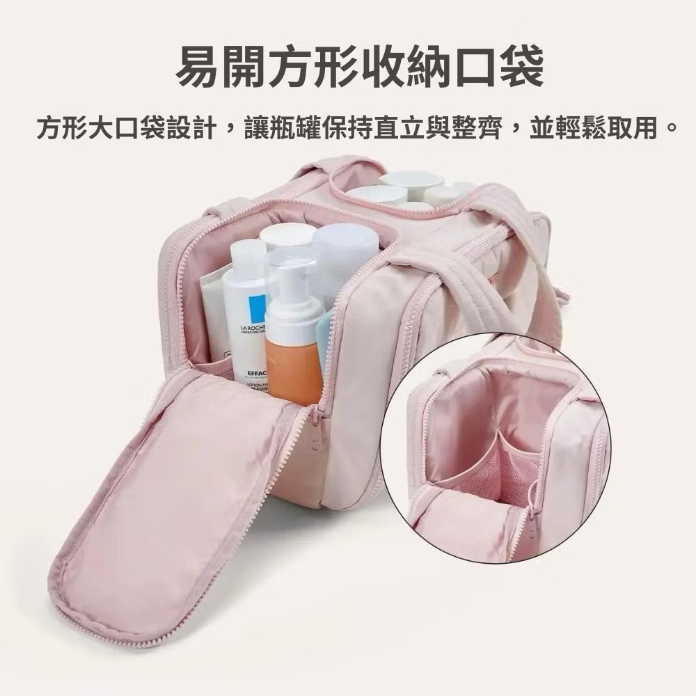 『現貨代購』🔆把美國 Bagsmart 多功能防水手提袋 輕量手提收納包 化妝包 媽媽包  旅行媽媽包 運動包 盥洗包-細節圖4