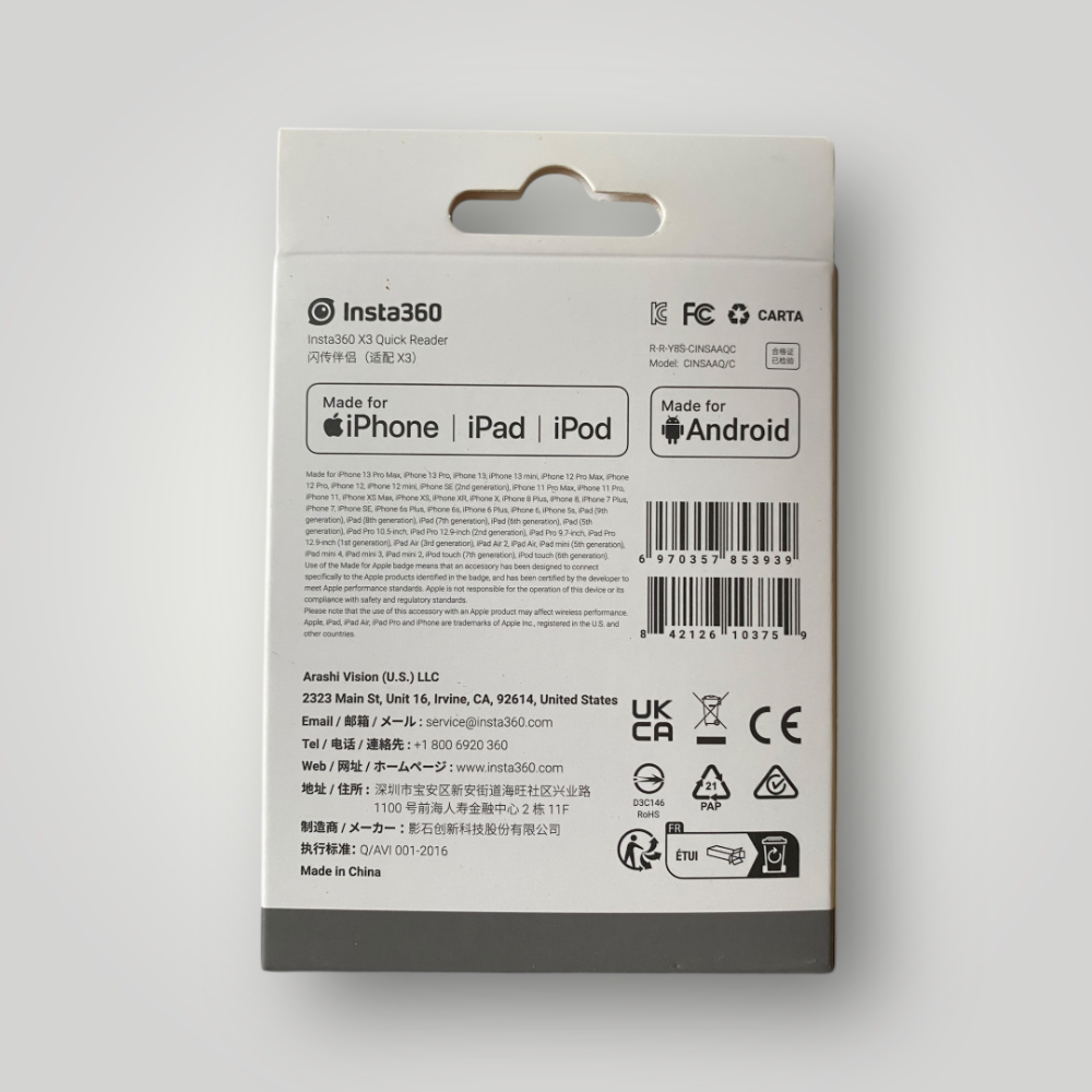 原廠Insta360 X3閃傳伴侶 Quick Reader-細節圖2