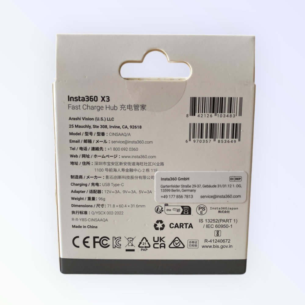 Insta360 X3 三槽快速充電座 充電管家｜Fast Charge Hub-細節圖2