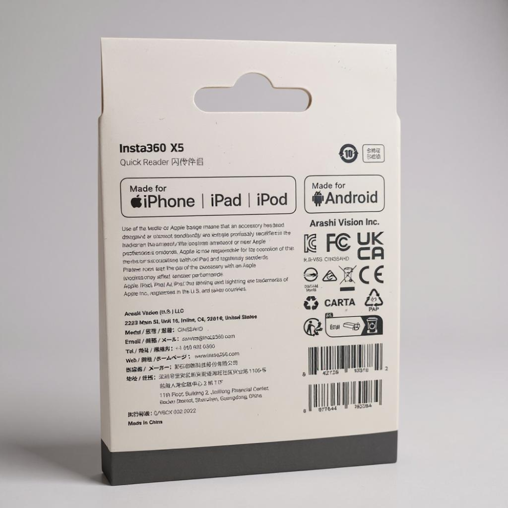 Insta360 X5 閃傳伴侶｜Quick Reader｜iOS & Android雙平台支援-細節圖2