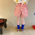 夏季男女童格子短褲二款色系-規格圖4