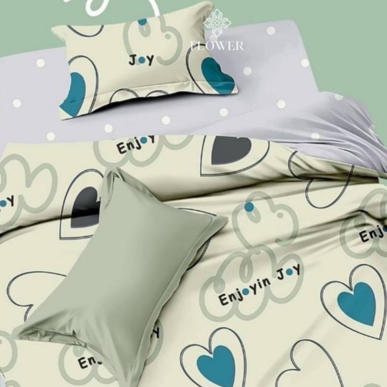 【帕瑪PAMA】愉快朵朵50支天絲棉兩用被床包組/三件式床包組-細節圖2