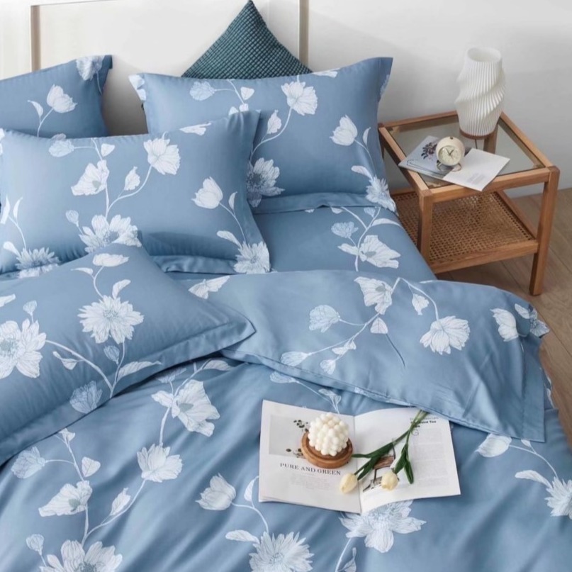 【帕瑪PAMA】晚香暗幽 50%萊賽爾纖維床包組/兩用被床包組-細節圖2