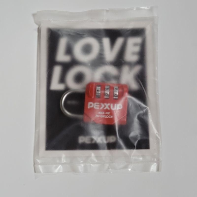 全新 紅色 數字密碼鎖 PEXUP 愛情鎖 love lock