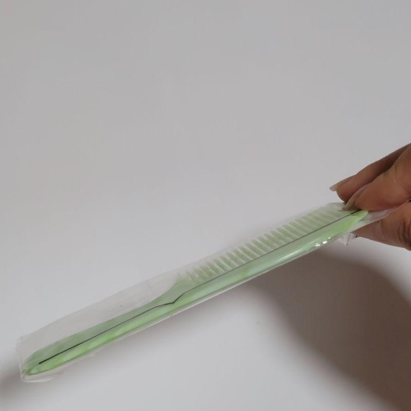 全新 塑膠 梳子 綠色 約135mm-細節圖2