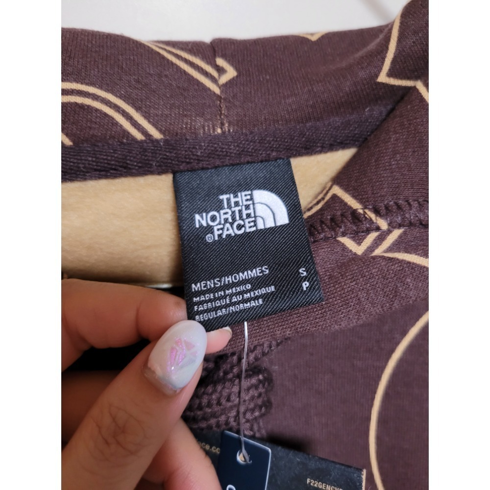 北臉 North face 帽T 男 s號 咖啡色-細節圖2