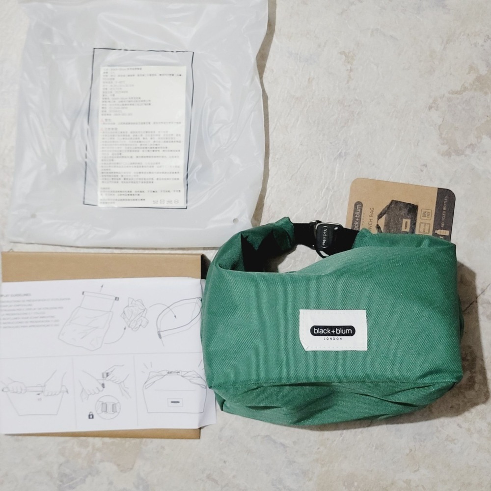 全新 Black+Blum 保溫午餐袋 6.7 公升 防漏袋 捲頂結構 家樂福 回收 PET 和 BPA 製成 便當袋-細節圖2