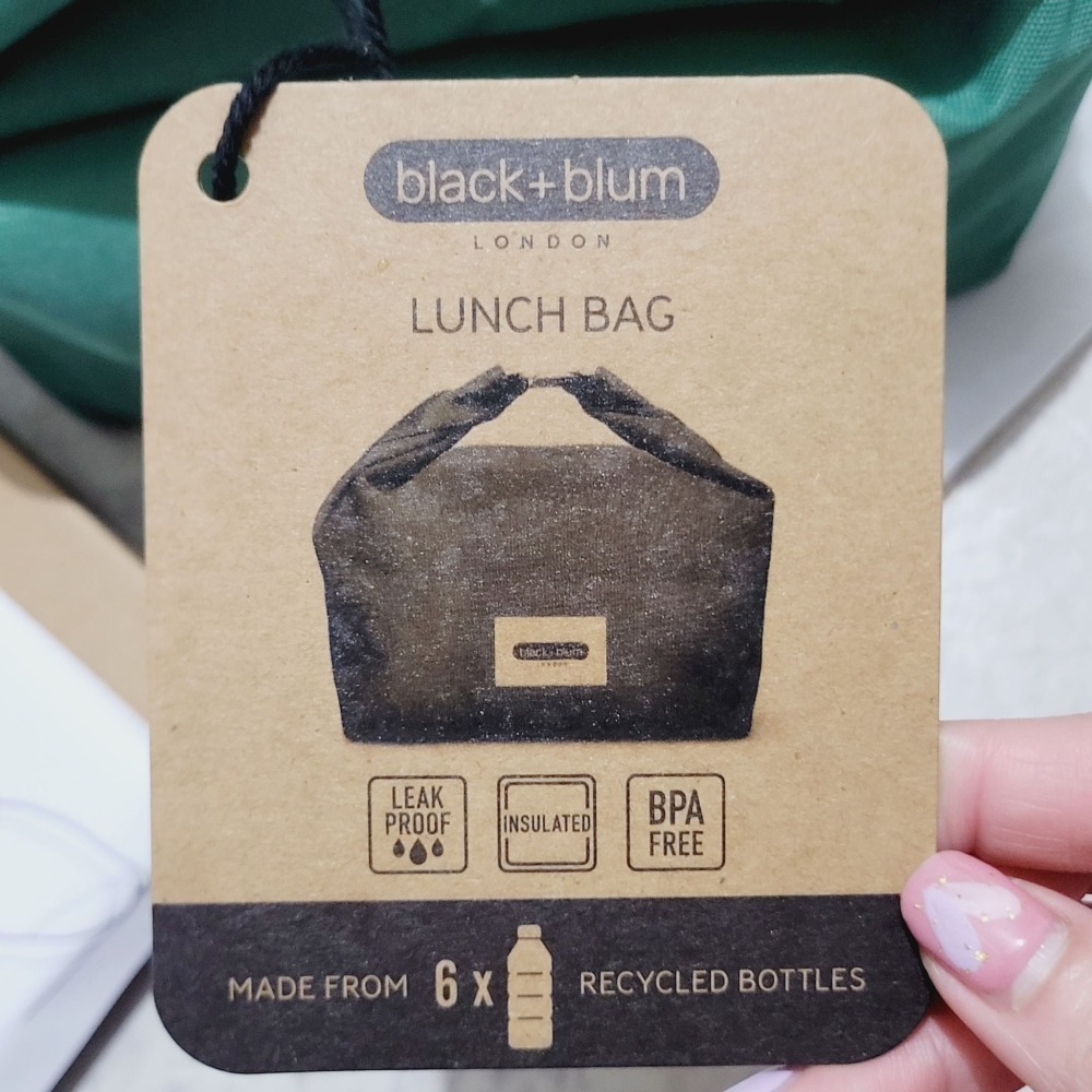 全新 Black+Blum 保溫午餐袋 6.7 公升 防漏袋 捲頂結構 家樂福 回收 PET 和 BPA 製成 便當袋-細節圖5