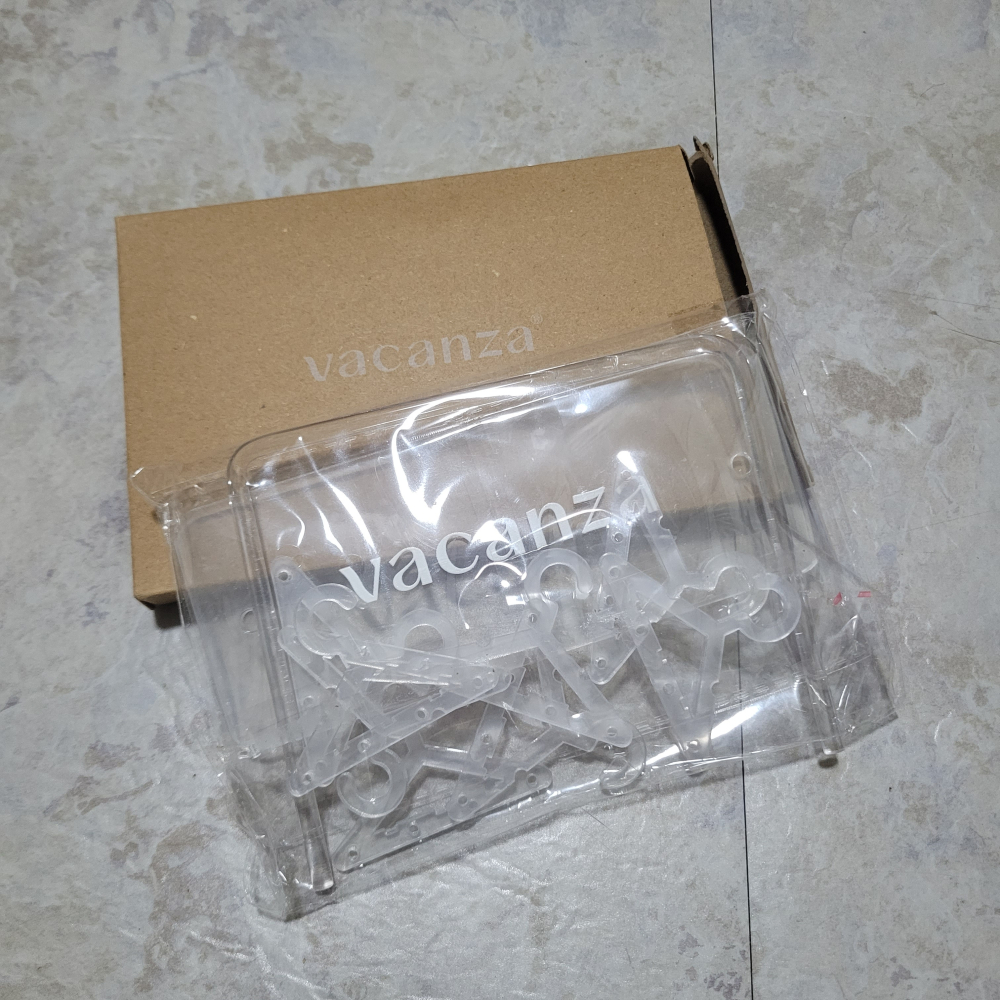 全新 vacanza 組裝 透明壓克力飾品架 衣架造型 耳環架 收納展示架-細節圖2