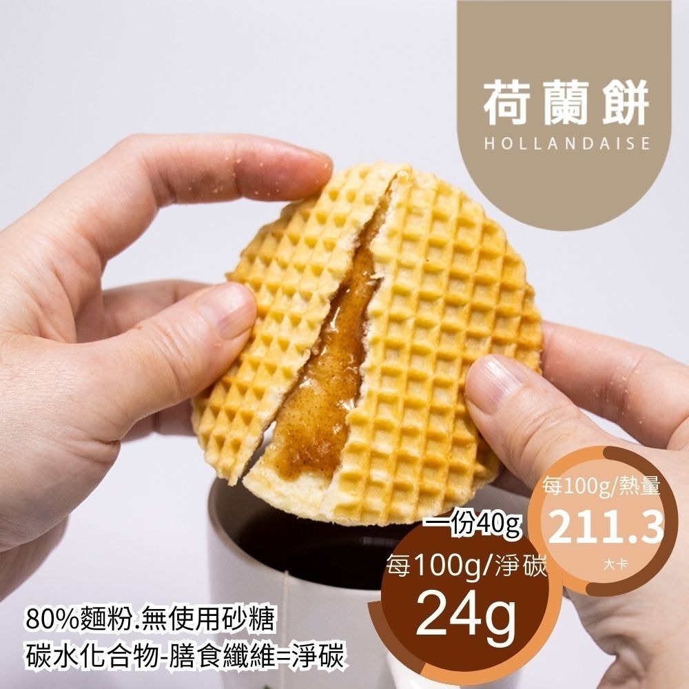 米林香 荷蘭餅一入74大卡|淨碳8.4g 取代20%麵粉  滿足感 零食餅乾 歐洲甜點-細節圖4