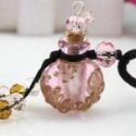 琉璃精油項鍊 香薰擴香 巴洛克 圓扁 愛心 香氛 旅行 隨身 琉璃項鍊 精油吊飾 薰香瓶🔱菁忻皂作🎶-規格圖3
