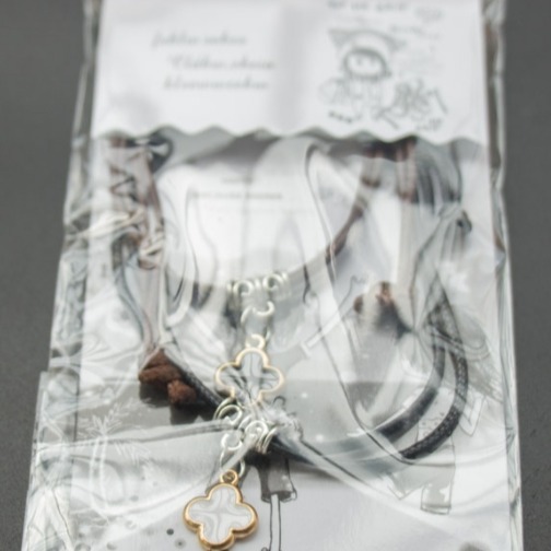 彩釉手鍊 狐狸 扶桑花 樹葉 時尚 情侶手鍊 皮繩蠟線男女手環 情人節禮品 手飾品🔱菁忻皂作🎶-細節圖4