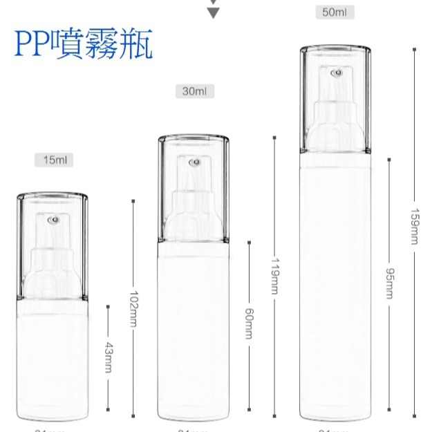 AS、PP 真空噴霧瓶 30ml/50ml  真空瓶 噴霧瓶 PP噴霧瓶  霧化瓶 真空🔱菁忻皂作🎶-細節圖2