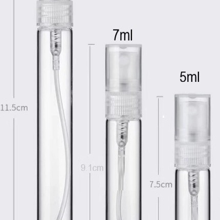 玻璃噴瓶 5ml/7ml/10ml 透明玻璃精油噴瓶 玻璃噴霧瓶 香水筆 精油噴瓶  香水瓶 隨身噴霧瓶🔱菁忻皂作🎶-細節圖3