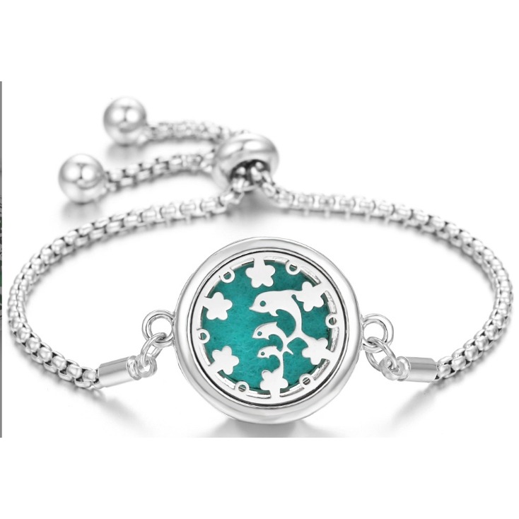 (23mm鈦鋼手鍊)轉蓋款 鈦鋼簍空香薰手鍊 精雕簍空擴香 鈦鋼手鍊 薰香手鐲 香薰精油手飾 香薰盒 情人節🔱菁忻皂作-規格圖1