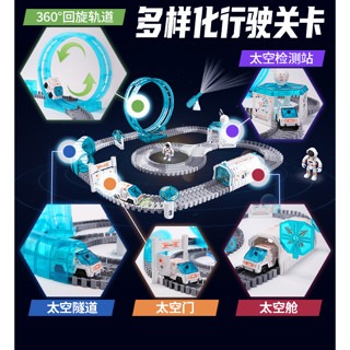 ❰復生藥局❱ 🌟現貨 真智力 兒童軌道車玩具小火車滑行 太空益智電動汽車 闖關大冒險男孩 充電版 太空軌道-細節圖4