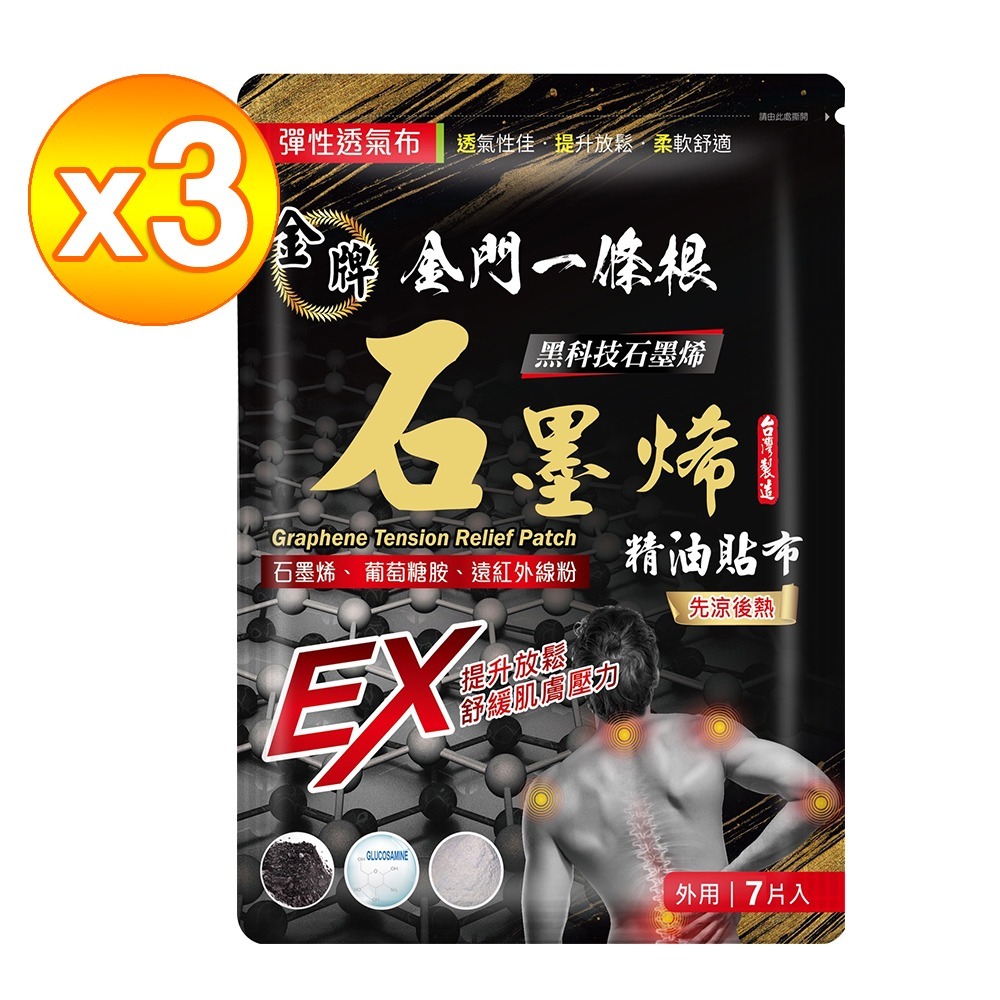 【金牌金門一條根】石墨烯貼布-先涼後熱7片入-規格圖8