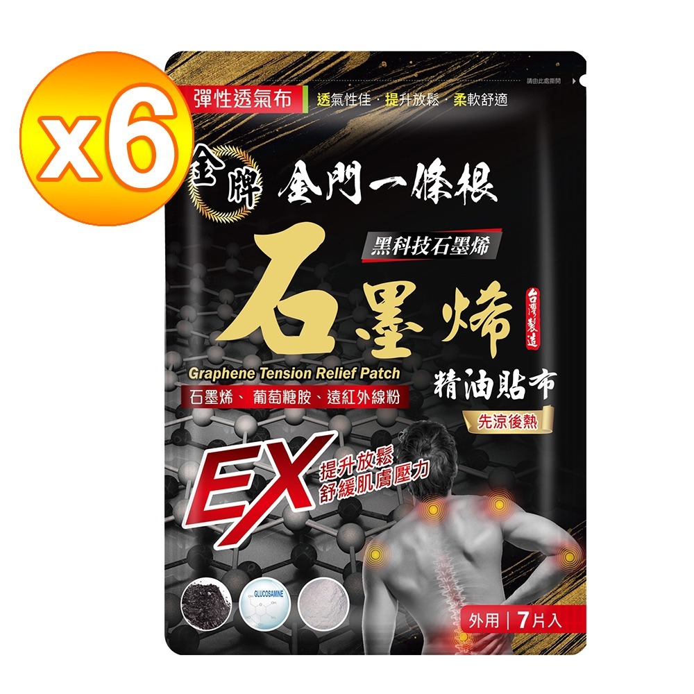 【金牌金門一條根】石墨烯貼布-先涼後熱7片入-規格圖8