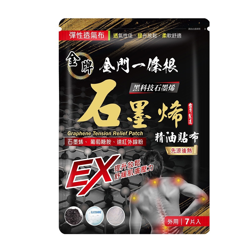 【金牌金門一條根】石墨烯貼布-先涼後熱7片入-規格圖8
