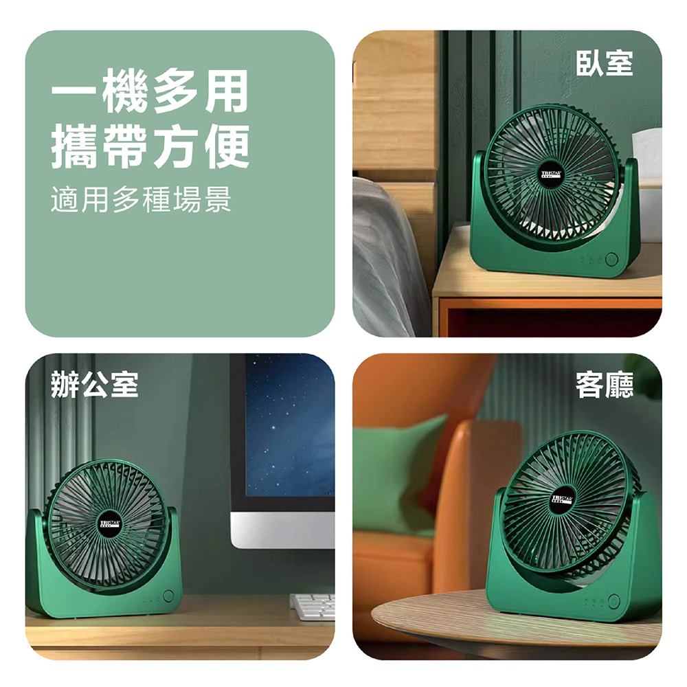 【TRISTAR】6.5吋桌面強力風扇 TS-B248(Type-c供電)-細節圖3