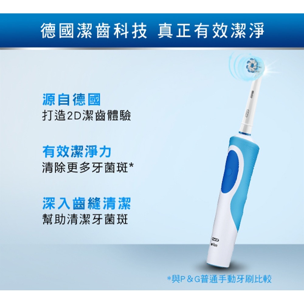 德國百靈Oral-B-動感潔柔電動牙刷D12.N-細節圖3